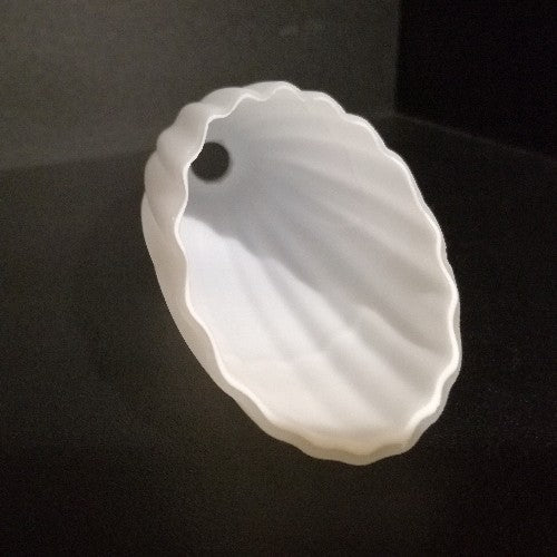 Glasschirm oval Ersatz Lampenglas G4 Plissee Weiß – Lampenglas 
