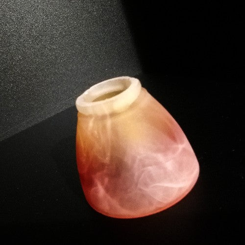 Glasschirm Orange Glas Rund G9 Lampen Ersatzglas – Lampenglas 