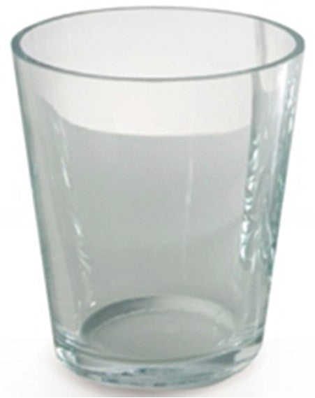 Blumentopf Windlicht Übertopf KONUS Orchideentopf Glas klar Vase Blumenvase Dekovase 19x19cm – Glasvase / Deko-Vase – stilvol