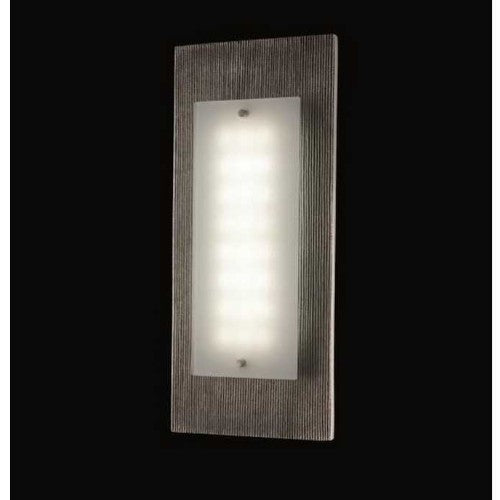 Antik LED Wandleuchte eckig mit Bronze Decor Blende – Wandleuchte LED, dimmbar