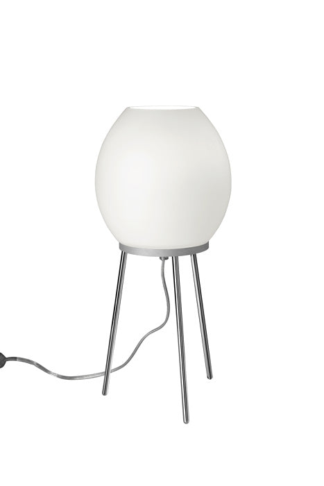 Dreibein-Tischlampe Johannesburg aus Opalglas Tischlampe