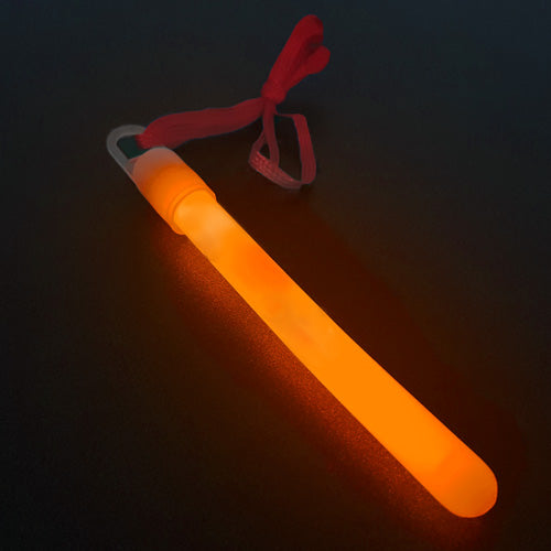 Knicklicht orange 10 cm mit Halskette