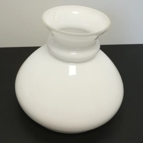 Lampenglas Vesta für Petroleumlampe weiß Ø12,5cm – Lampenglas 