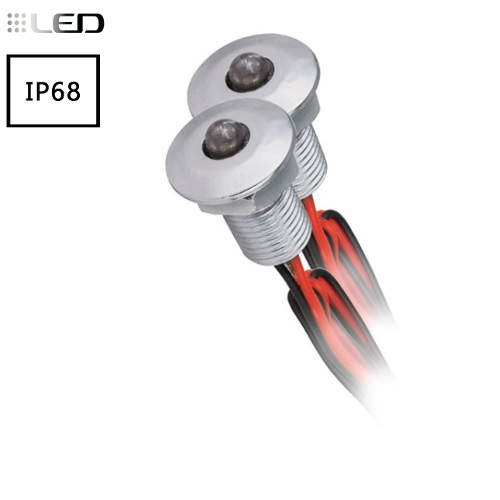 LED Sternenhimmel mini Einbauspot 2er außen IP68 – LED Außenlichterkette wetterfest für Garten & Terrasse