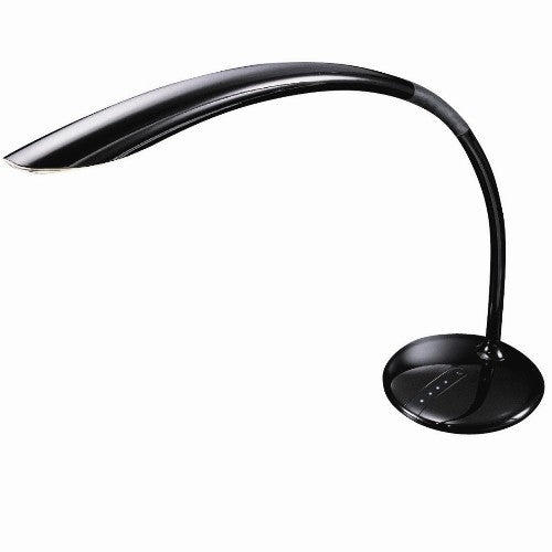Schwarze LED Schreibtischleuchte Calla dimmbar Tischlampe