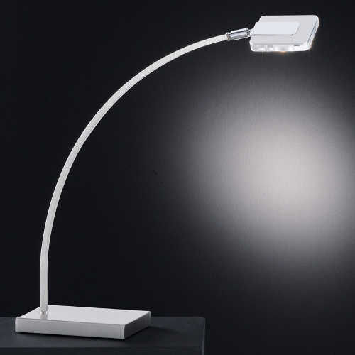 LED Schreibtischleuchte LOREN in Chrom Matt Tischlampe