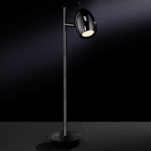 LED Tischleuchte Quincy Schwarz-Chrom Tischlampe