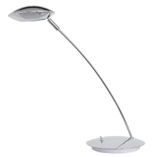 LED Schreibtischleuchte chrom glänzend Kano Tischlampe