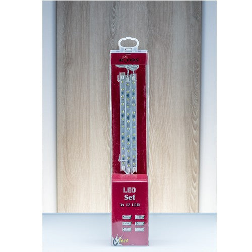 LED Sticks Weiß Flach mit Eurostecker 3x 1W 26cm