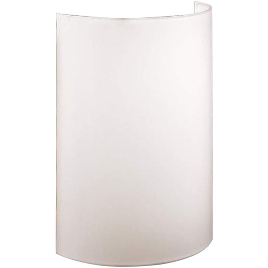LED Wandlampe mit halbrunden Stoffschirm weiß Landhausstil – Wandleuchte LED, dimmbar