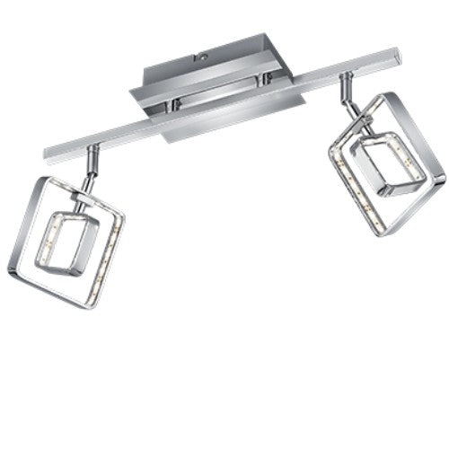 LED Wandleuchte Chrom Deckenspot 2 flammig Tivoli – Wandleuchte LED