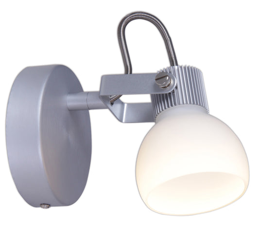Industria LED 5W Wandspot Deckenstrahler 1-flg. in Aluminium – Wandleuchte LED, dimmbar