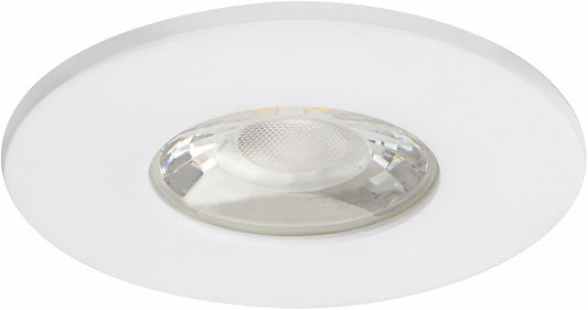 MD-881 LED Einbauspot weiß dimmbar 4,5W 80mm warmweiß IP44 – Einbaustrahler IP44, dimmbar, 80mm