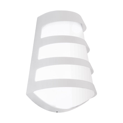 Große LED Außenwandleuchte Pasaia weiß 9W IP44
