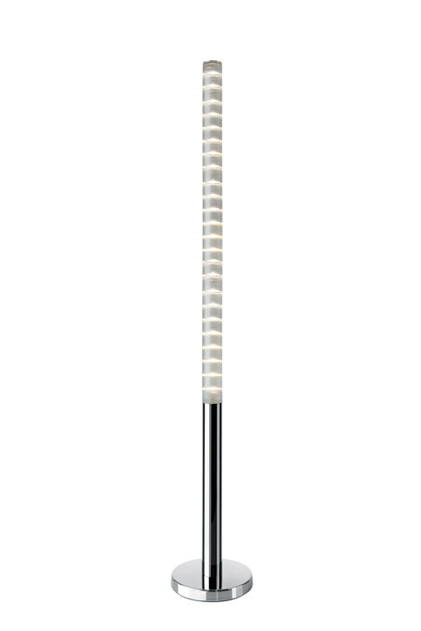 LED Lichtsäule Stehleuchte Pole dimmbar Chrom 130cm – Stehleuchte dimmbar