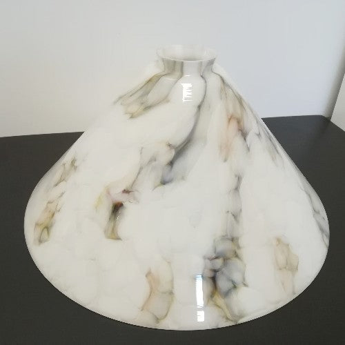 Glasschirm Lampenglas Schuster Ø34cm Grau Ersatzglas – Lampenglas 