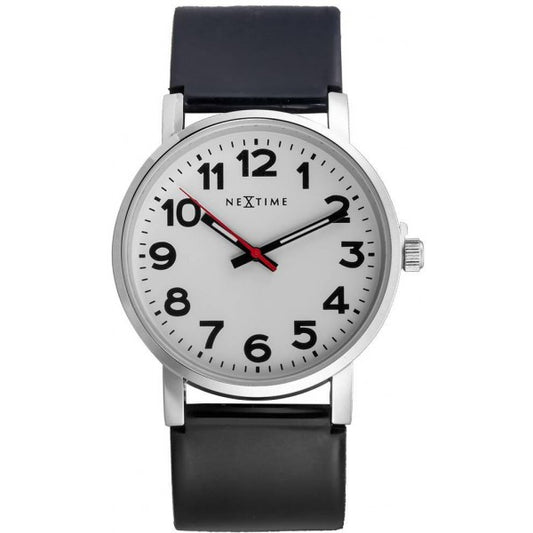 10x Armbanduhr Herren schwarz weiß Retro Station Nextime