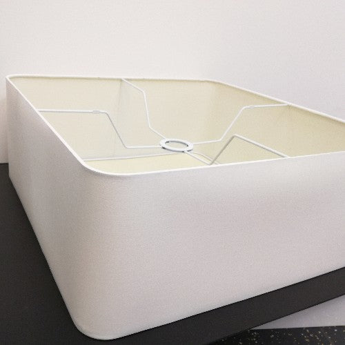 Esprit Stoff Pendelleuchte Big Linea ?50 eckig weiß