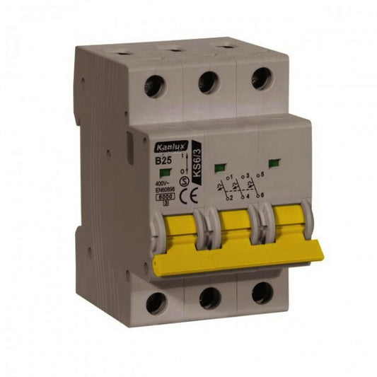 B25 /3 Sicherungsautomat Leitungsschutzschalter B25 A Sicherung Automat 3 Polig / 4454