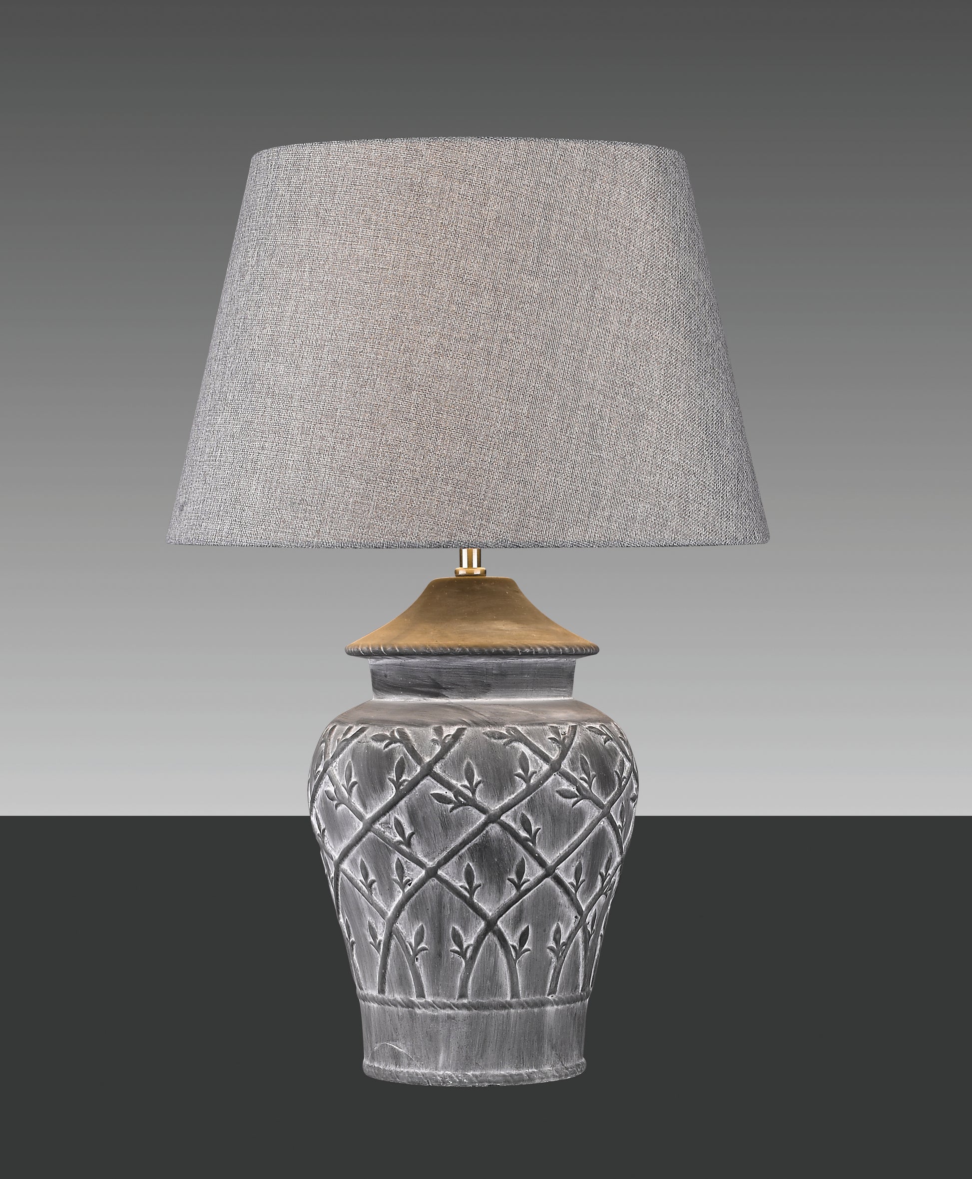 Hockerleuchte FIORE MARRONE Beton-Keramik braun