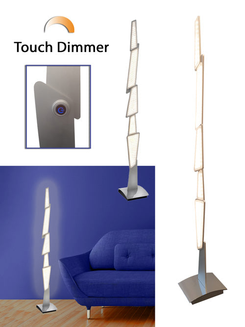 LED-Stehleuchte Spacy Touch Dimmer ausgefallenes Design – Stehleuchte dimmbar