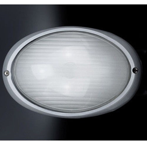 Decken Wandleuchte außen Oval Silber Grau RZB IP54