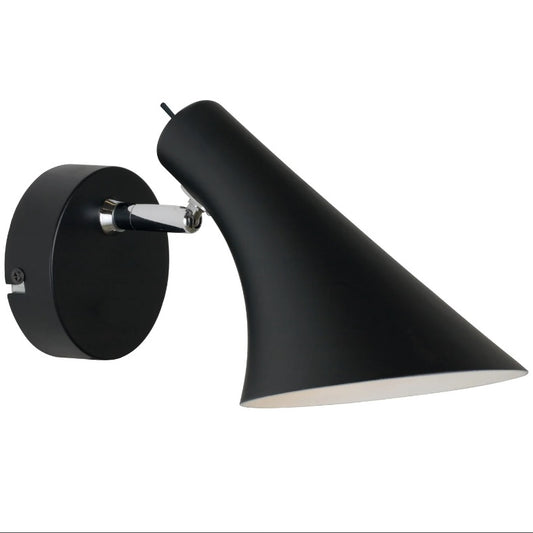 Wandleuchte mit Zuleitung und Schalter Vanila schwarz – Wandleuchte LED