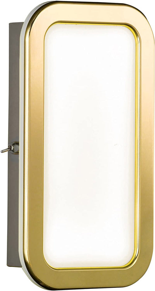 LED Wandleuchte Hendrik in Messing gold mit Schalter – Wandleuchte LED, dimmbar