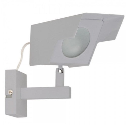 Wandleuchte in Kamera-Optik Camlight Silber – Wandleuchte dimmbar