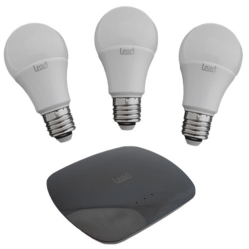 WDC65 3er Set LED Leuchtmittel RGB-W steuerbar über Wifi E27