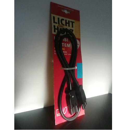 Wipo Verbindungsleitung mit Wieland Stecker 1m schwarz
